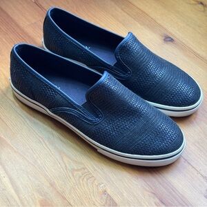 Ralph Lauren navy blue Janis slip ons size 6